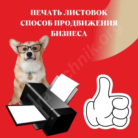 Печать листовок для продвижения бизнеса?