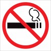  Наклейка знак "Курение запрещено"