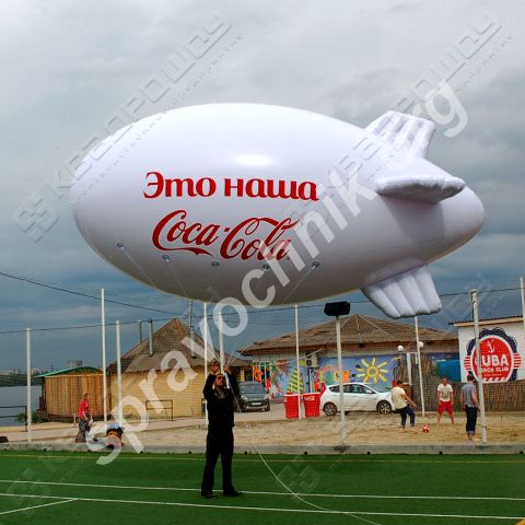 Реклама в небе - дирижабли и шары. Екатеринбург