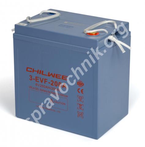 Gel-аккумулятор chilwee 6в-200а/ч (с5). Москва