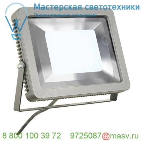 232854 slv spoodi 31 светильник накладной ip55 60вт с led 4000к, 5500лм, 100°, кабель 2м с вилкой