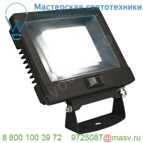 232890 slv spoodi sensor 20 светильник ip65 30вт с led 4000к, 2500лм,100°, датч. движ. с пду, кабель