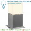 1000344 slv square pole 30 светильник ландшафтный ip44 для лампы e27 20вт макс. , сталь/ белый (ex