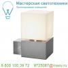 1000336 slv square wl светильник настенный ip44 для лампы e27 20вт макс. , сталь/ белый (ex 230706)