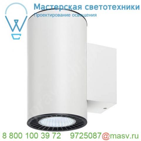 114191 slv supros up/down светильник настенный 34вт с led 4000к, 2х 1550лм, 2х 60°, белый