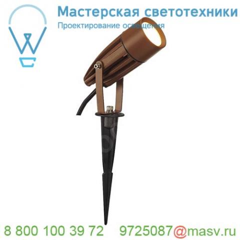 227507 slv syna led светильник ландшафтный ip55 с 8. 6вт led 3000к, 470лм, 50°, кабель 1. 5м с вилкой