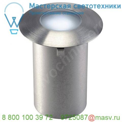 227461 slv trail-lite 60 светильник встраиваемый ip65 12в 50гц 0. 3вт с led 6500k,10лм, сталь/ стекло