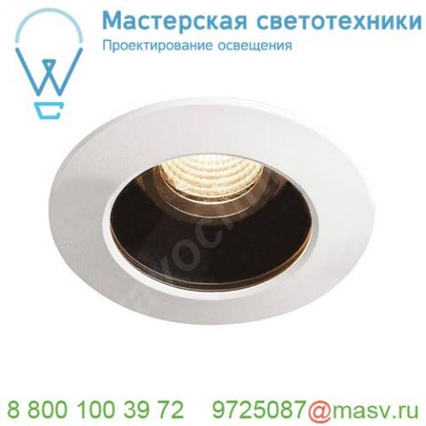 1001933 slv varu led светильник встраиваемый ip65 350ма 5вт с led 2700k, 400лм, 36°, белый