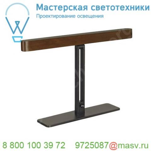 156277 slv vincelli 2 tl светильник настольный с led 10вт (12вт), 2700к, 500лм, черный / бамбук