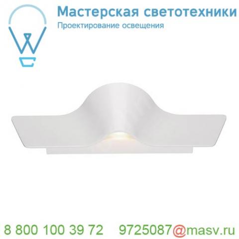 1000650 slv wave 45 wl dim to warm светильник настенный 22вт с led 2000-3000k, 1050лм, белый