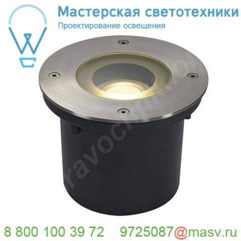 230170 slv wetsy round светильник встраиваемый ip67 6. 3вт c led 3000к, 300лм, сталь