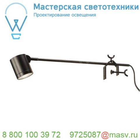 1001009 slv anela led display светильник на струбцине 10вт с led 3000к, 750лм, 50°, с выключателем