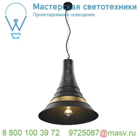 1001265 slv bato 45 e27 pd светильник подвесной для лампы e27 60вт макс. , черный/ латунь