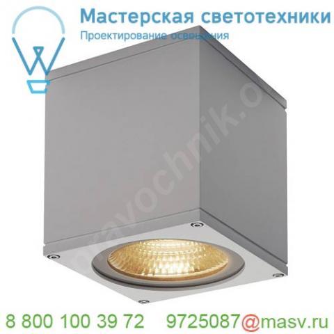 234534 slv big theo led cl светильник потолочный ip44 21вт с led 3000к, 2000лм, 24°, серебристый