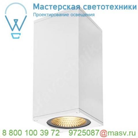 234501 slv big theo led up-down светильник настенный ip44 42вт с led 3000к, 2х 2000лм, 2х 24°, белый