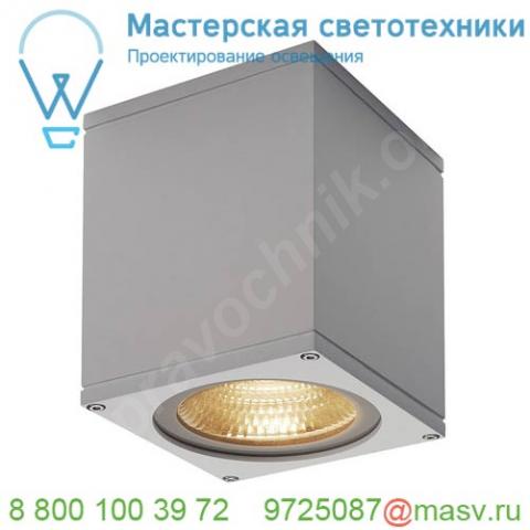 234524 slv big theo led wl светильник настенный ip44 21вт с led 3000к, 2000лм, 24°, серебристый