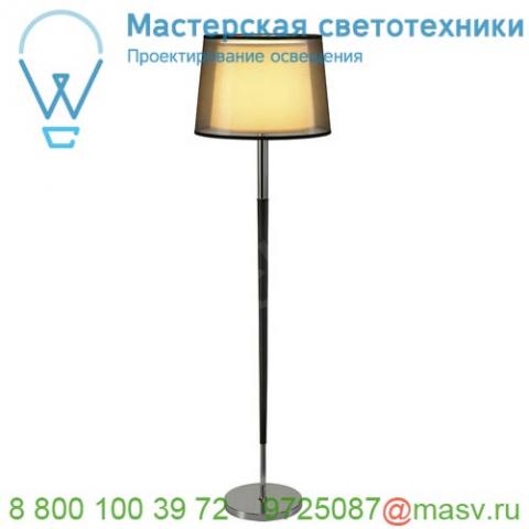 155652 slv bishade sl-1 светильник напольный для лампы e27 40вт макс. , черный/ белый/ хром