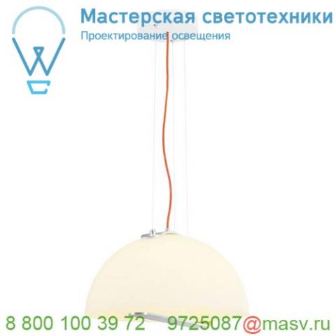 157701 slv brenda pd светильник подвесной 21вт с led 3000к, 2000лм, алюминий/ стекло белое