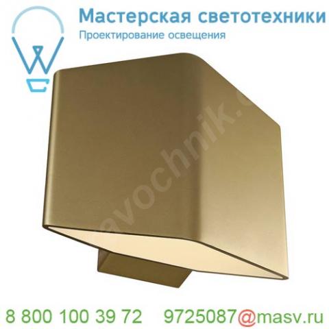 151703 slv cariso wl-1 светильник настенный с led 7. 6вт (11вт), 3000к, 360лм, латунь