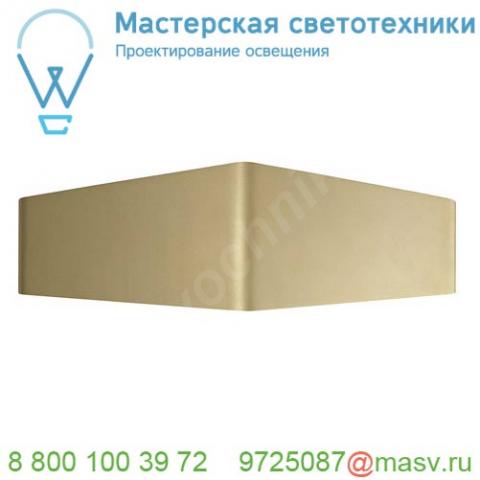 151733 slv cariso wl-3 светильник настенный с led 2х9вт (22вт), 2700к, 1000лм, латунь