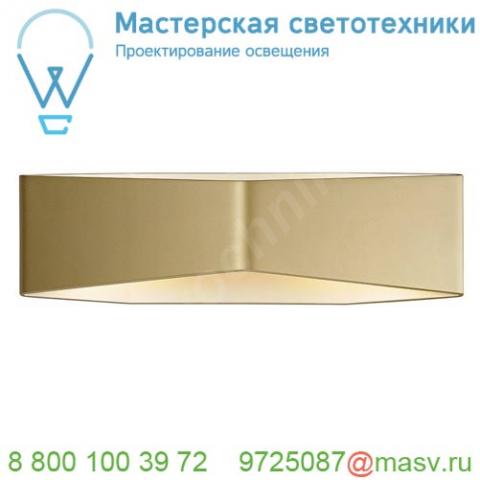 151743 slv cariso wl-4 светильник настенный 22вт с led 2000-3000к, 900лм, cri>90, латунь/ белый