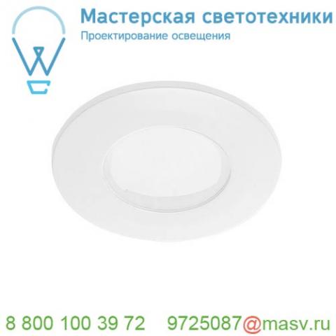 114081 slv f-light, flat накладка ip65, белый