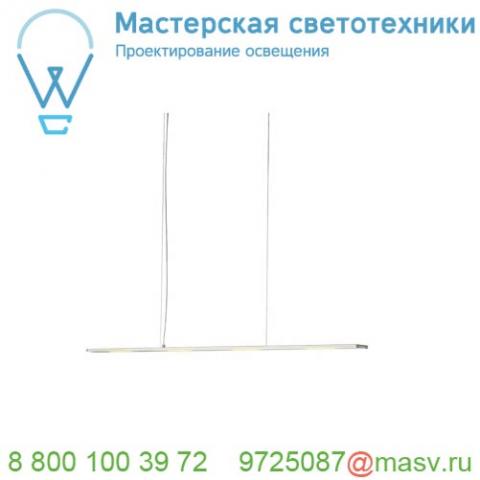 157641 slv cygnis pd-1 светильник подвесной димм. с led 27вт, 3000к, 2100лм, без основания, белый