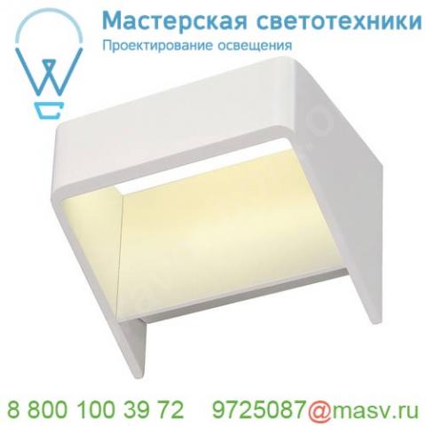 151471 slv dacu space светильник настенный 6. 1вт с led 3000к, 310лм, белый