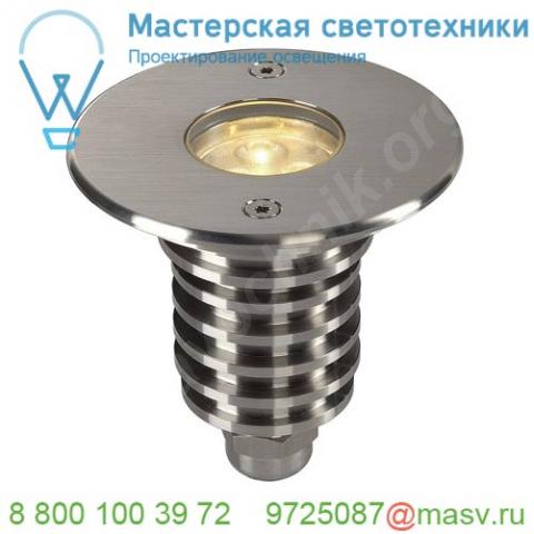 233530 slv dasar® 92 pro светильник встраиваемый ip67 5. 5вт c led 3000к, 300лм, 40°, сталь