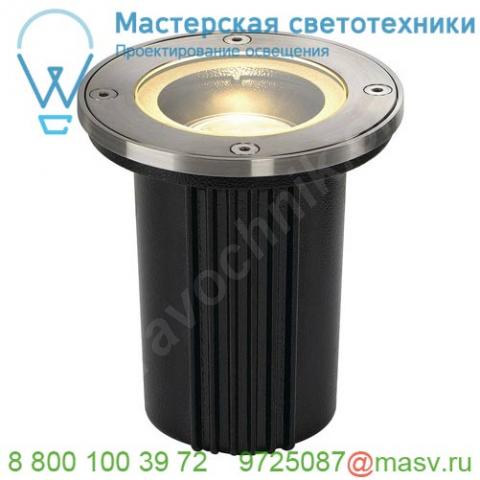 228430 slv dasar® exact 116 round светильник встраиваемый ip67 для лампы gu10 35вт макс. , сталь