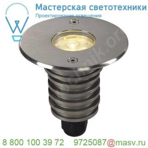 1002187 slv dasar® 92 pro светильник встраиваемый ip67 5. 5вт c led 4000к, 360лм, 40°, сталь