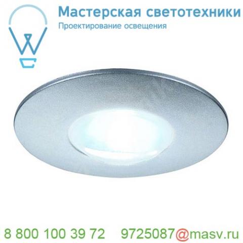 112240 slv dekled светильник встраиваемый 350ма 1вт с led 4000к, 60лм, 45°, серебристый