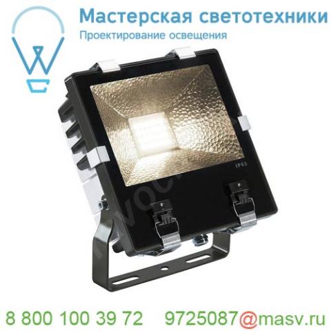 1000805 slv disos led 25 светильник накладной ip65 71вт c led 3000к, 7200лм, 110°, черный