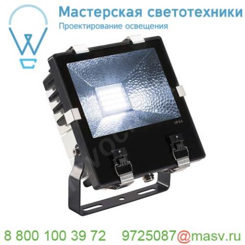 1001396 slv disos led 25 светильник накладной ip65 71вт c led 4000к, 7950лм, 110°, черный