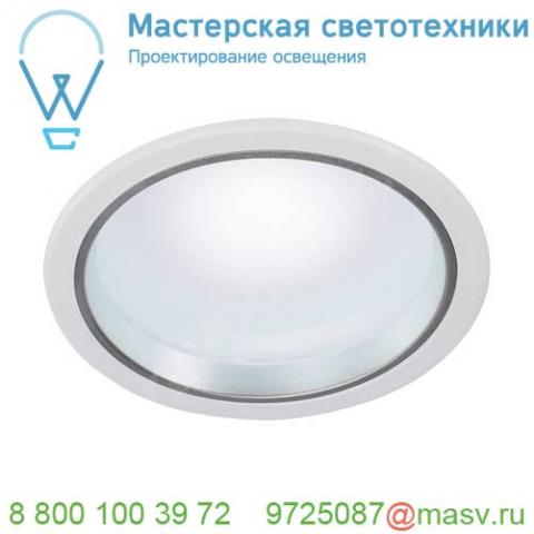 160451 slv led downlight 20 светильник встраиваемый с 30 smd led 15вт (16вт), 4000к, 1250лм, 100°