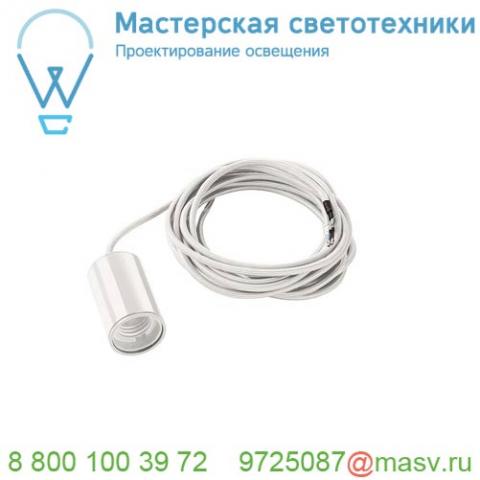 132691 slv fitu e27 pd-2 светильник подвесной 5m для лампы e27 60вт макс. , без основания, белый