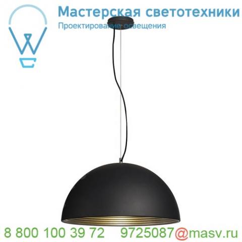 155920 slv forchini m 50 pd светильник подвесной для лампы e27 40вт макс. , черный/ серебро