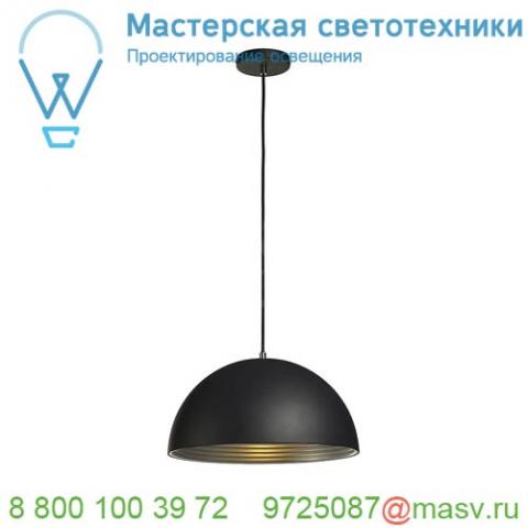 155900 slv forchini m 40 pd светильник подвесной для лампы e27 40вт макс. , черный/ серебро