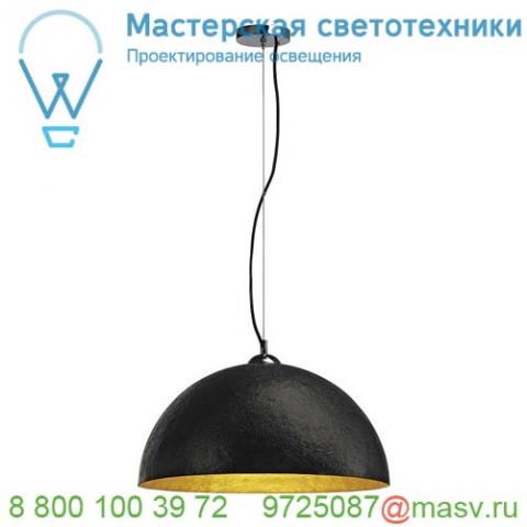 155530 slv forchini 50 pd светильник подвесной для лампы e27 40вт макс. , черный/ хром/ золото