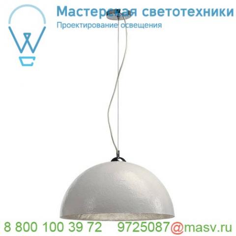 155521 slv forchini pd-1 светильник подвесной для лампы e27 40вт макс. , белый/ хром/ серебро