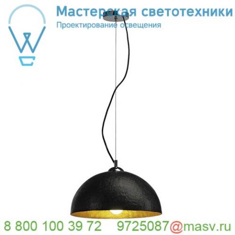 155510 slv forchini 40 pd светильник подвесной для лампы e27 40вт макс. , черный/ хром/ золото