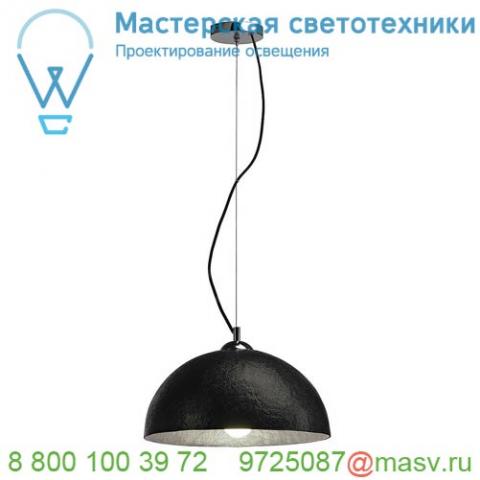 155500 slv forchini 40 pd светильник подвесной для лампы e27 40вт макс. , черный/ хром/ серебро