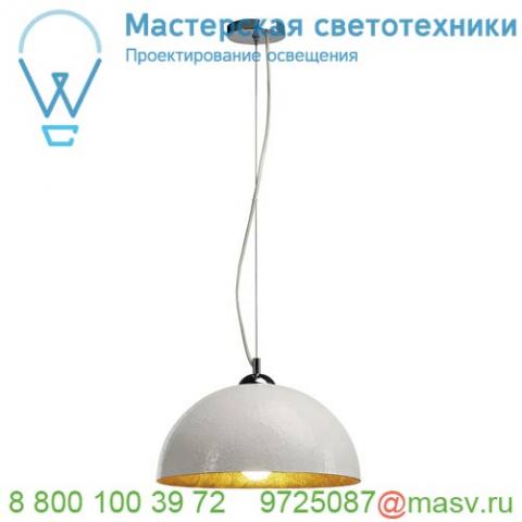 155511 slv forchini 40 pd светильник подвесной для лампы e27 40вт макс. , белый/ хром/ золото