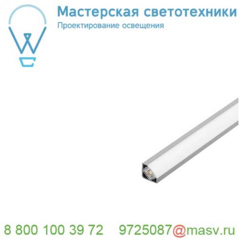 213904 slv glenos d-2720 100 профиль накладной угловой, без экрана, 1 м, алюминий