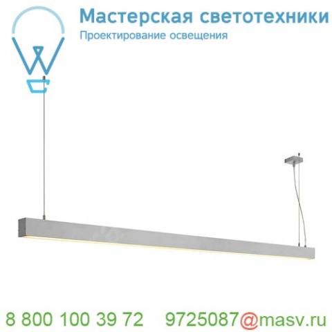 210014 slv glenos pd-2 светильник подвесной с led 103вт, 3000к, 5080лм, анодированный алюминий