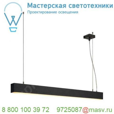 210000 slv glenos pd-1 светильник подвесной с led 52вт, 3000к, 2470лм, черный