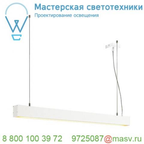 210001 slv glenos pd-1 светильник подвесной с led 52вт, 3000к, 2470лм, белый