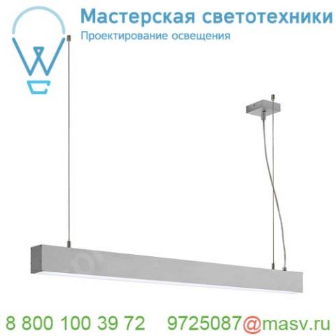 210024 slv glenos pd-1 светильник подвесной с led 52вт, 4000к, 2820лм, анодированный алюминий