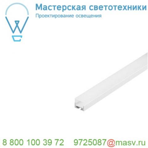 213431 slv glenos pro-2020 100 профиль накладной, 1 м, с экраном, белый