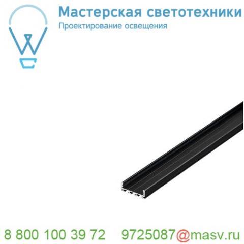 213700 slv glenos pro-2609 100 профиль накладной, без экрана, 1 м, черный